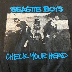 Beastie Boys Check Your Head Graphic TShirt Black Size Large